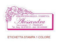 Etichette adesive per erboristerie, cosmetica, cosmesi (mm 60X31)  (cod.25M )